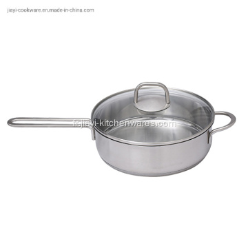 Poêle à frire antiadhésive pour wok en acier inoxydable